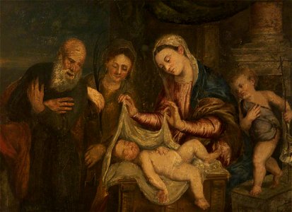 Titian (c.1488-1576) (school of) - The Virgin and Child with Saints - 1298336 - National Trust