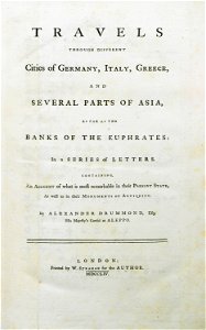 Title page - Drummond Alexander - 1754
