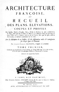 Title page - Architecture françoise 1752