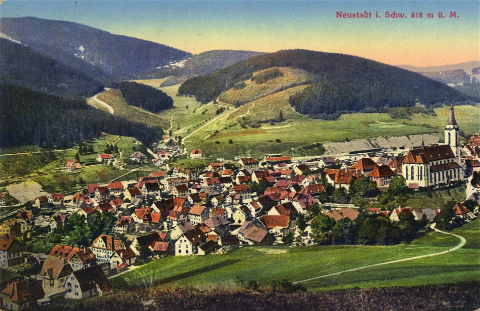 Titisee-Neustadt, Baden-Württemberg - Stadtansicht (Zeno Ansichtskarten)