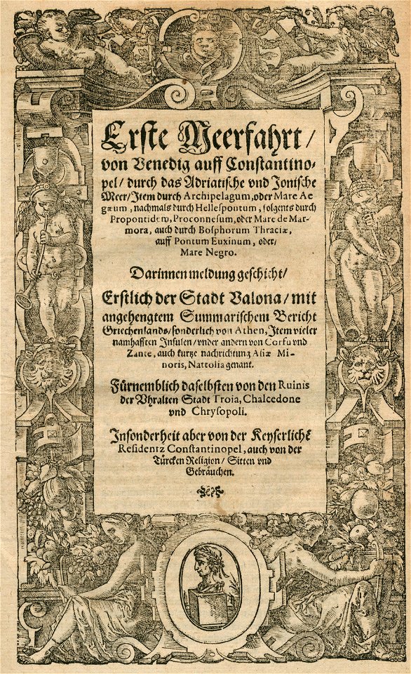Title page of the first voyage of the author - Breuning Von Buchenbach Hans Jacob - 1612