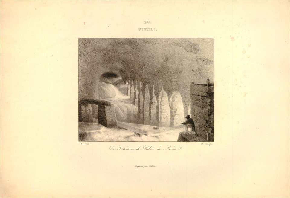 Tivoli - vue intérieure du palais de Mécène (BM 1920,0420.108)