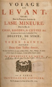 Title page - Bruyn Cornelis De - 1714