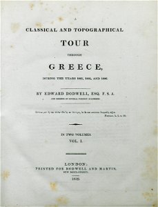 Title page - Dodwell Edward (2) - 1819