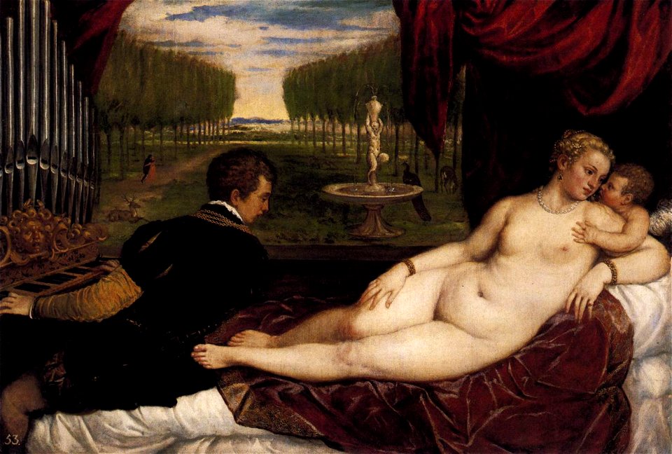 Titian - Venus with Organist and Cupid - WGA22896