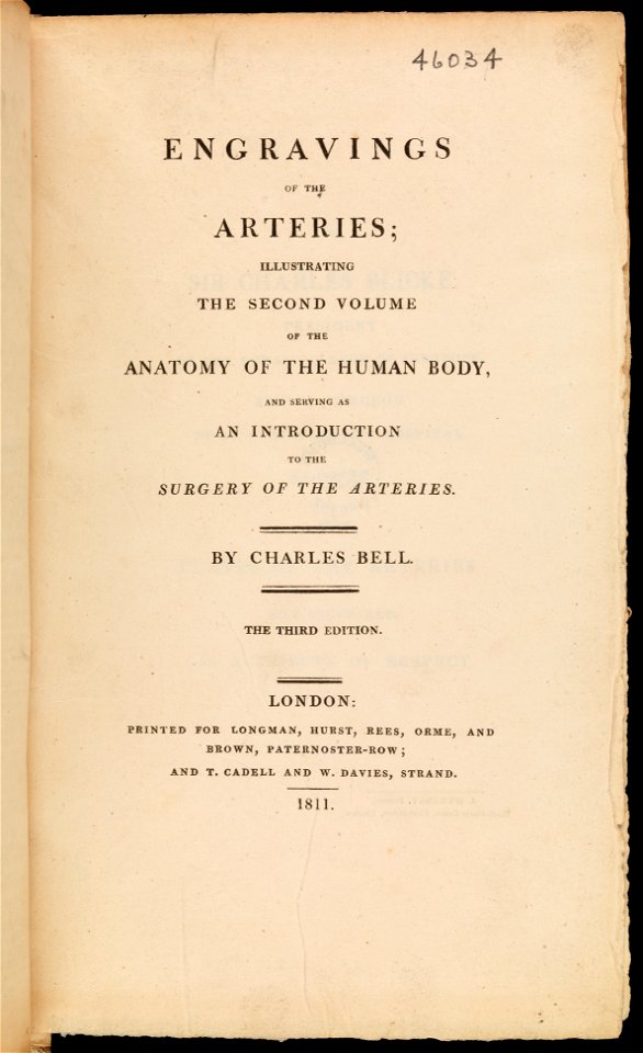 Title page of Engravings of the arteries Wellcome L0067215