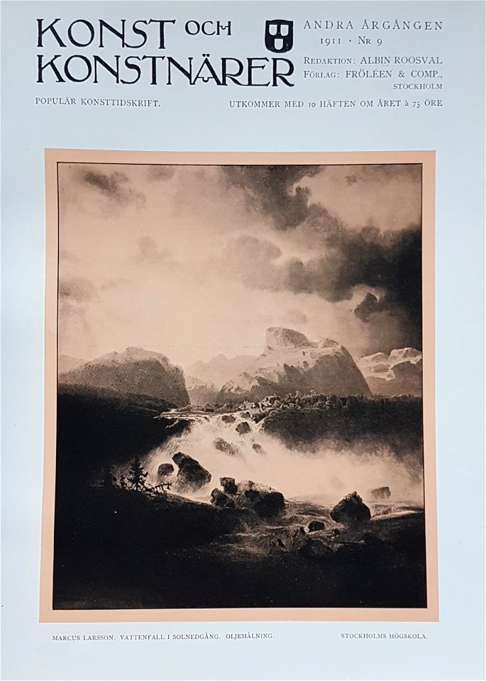Titelsida Konst och Konstnärer nr 9 1911