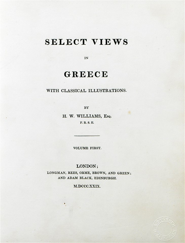 Title page - Williams Hugh William - 1829