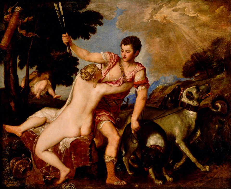 Titian (Tiziano Vecellio) (Italian - Venus and Adonis - Google Art Project