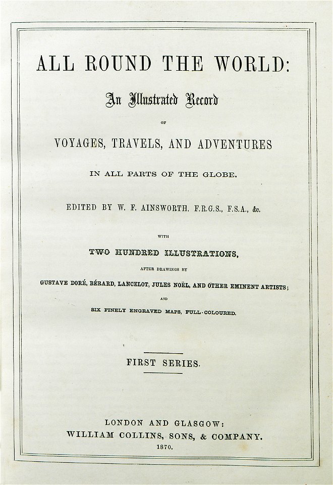 Title page of vol I - Ainsworth William Francis - 1870