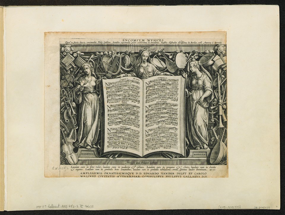 Title Plate ca.1589 print by Stradanus, S.III 106092, Prints Department, Royal Library of Belgium