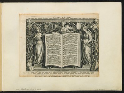 Title Plate ca.1589 print by Stradanus, S.III 106092, Prints Department, Royal Library of Belgium