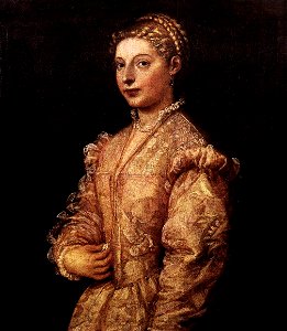 Titian - Portrait of a Girl - WGA22927. Free illustration for personal and commercial use.