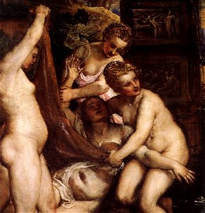 Titian - Diana and Callisto (detail) - WGA22886. Free illustration for personal and commercial use.