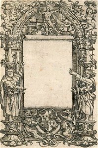 Title-page design for a New Testament, by Hans Holbein the Younger