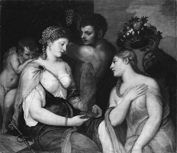 Tizian (Werkstatt) - Einweihung in die Geheimnisse Bacchus - 484 - Bavarian State Painting Collections