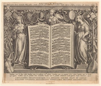 Title Plate ca.1589 print by Stradanus, S.IV 2398, Prints Department, Royal Library of Belgium