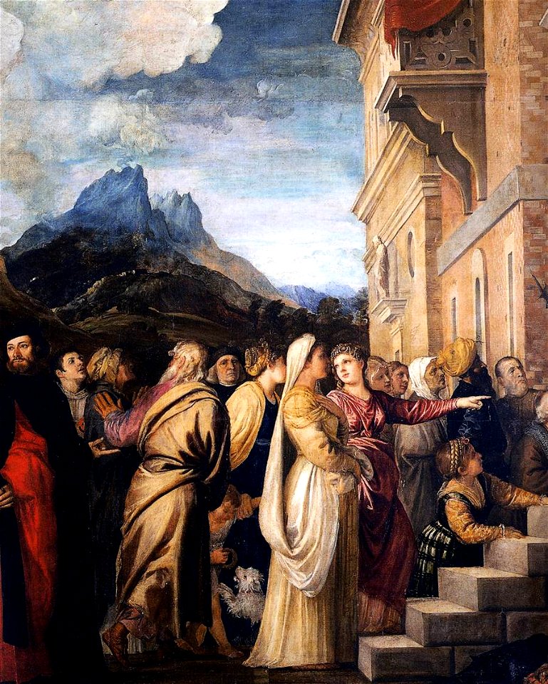 Titian - Presentation of the Virgin at the Temple (detail) - WGA22799