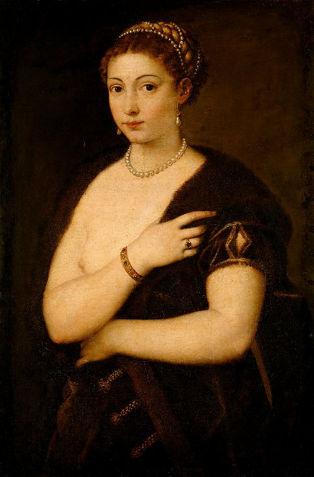 Tiziano Vecellio, gen. Tizian, , Kunsthistorisches Museum Wien - Mädchen im Pelz - GG 89 - Kunsthistorisches Museum
