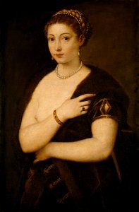 Tiziano Vecellio, gen. Tizian, , Kunsthistorisches Museum Wien - Mädchen im Pelz - GG 89 - Kunsthistorisches Museum