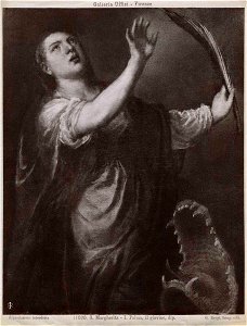 Tiziano - Santa Margherita d'Antiochia e il drago, inventario 1890, n. 928, 1565 ca. - 1575 ca