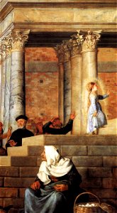 Titian - Presentation of the Virgin at the Temple (detail) - WGA22801