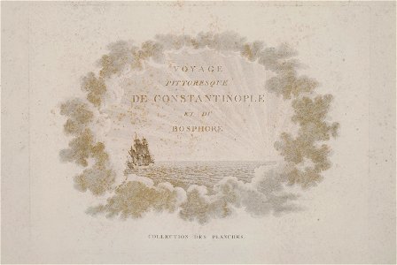 Title page of the volume with A I Melling's engravings - Melling Antoine Ignace - 1819