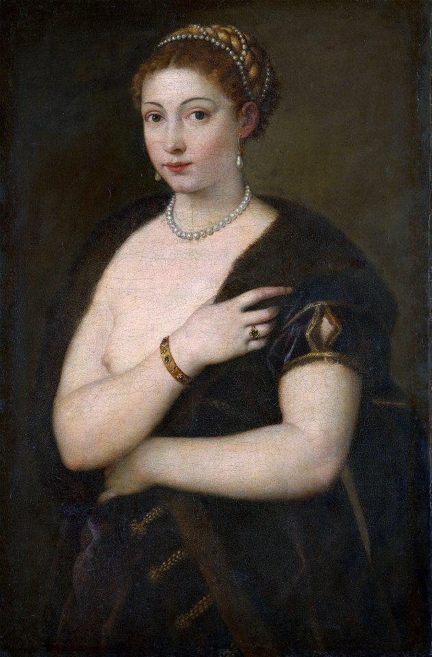 Tiziano Vecellio,called Titian - Girl in a Fur - Google Art ProjectFXD