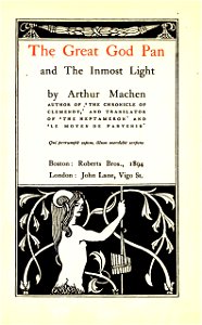 Title page--The great god Pan