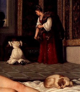 Tiziano, venere di urbino 03. Free illustration for personal and commercial use.