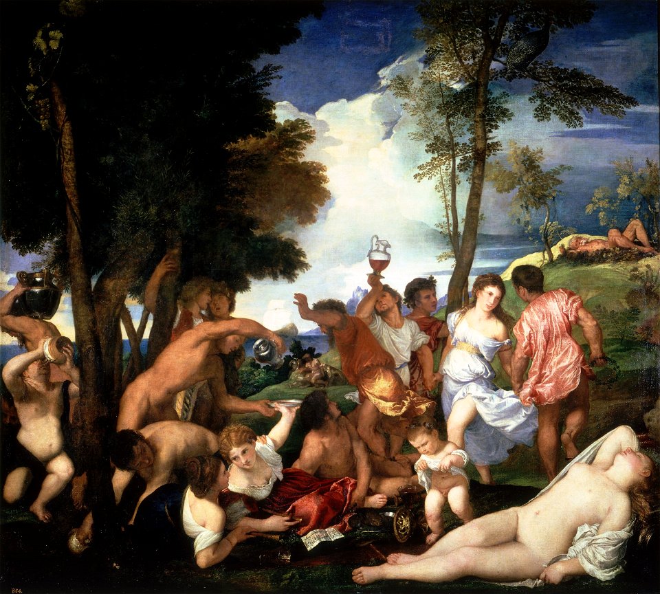 Titian Bacchanal 1523 1524