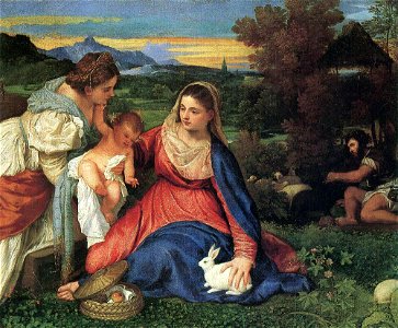 Tizian-Madonna mit dem Kaninchen