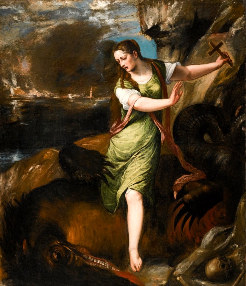 Tiziano and workshop - SAINT MARGARET