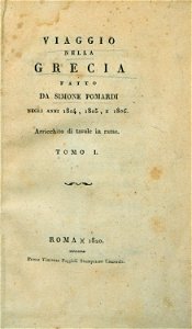 Title page - Pomardi Simone - 1820