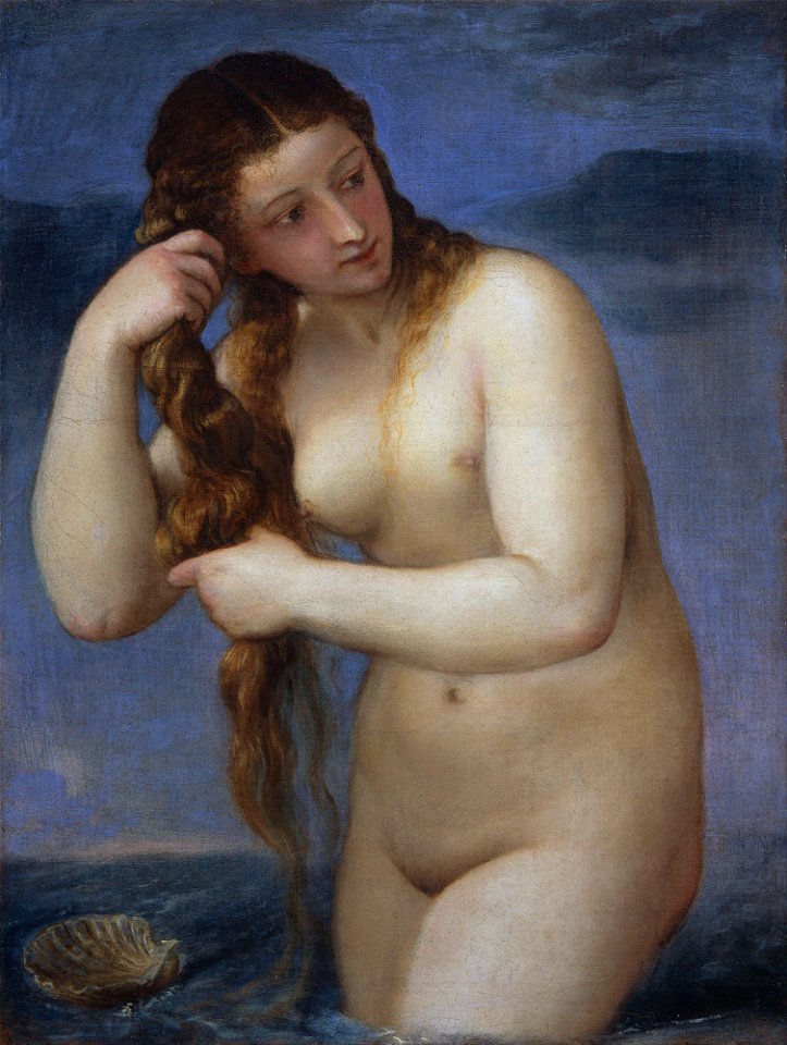 Titian (Tiziano Vecellio) - Venus Rising from the Sea ('Venus Anadyomene') - Google Art ProjectFXD
