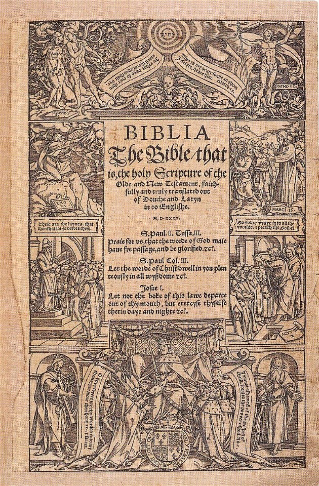 Title Page of Coverdale Bible