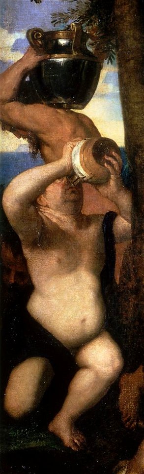 Tiziano, Bacchanal of the Andrians 07