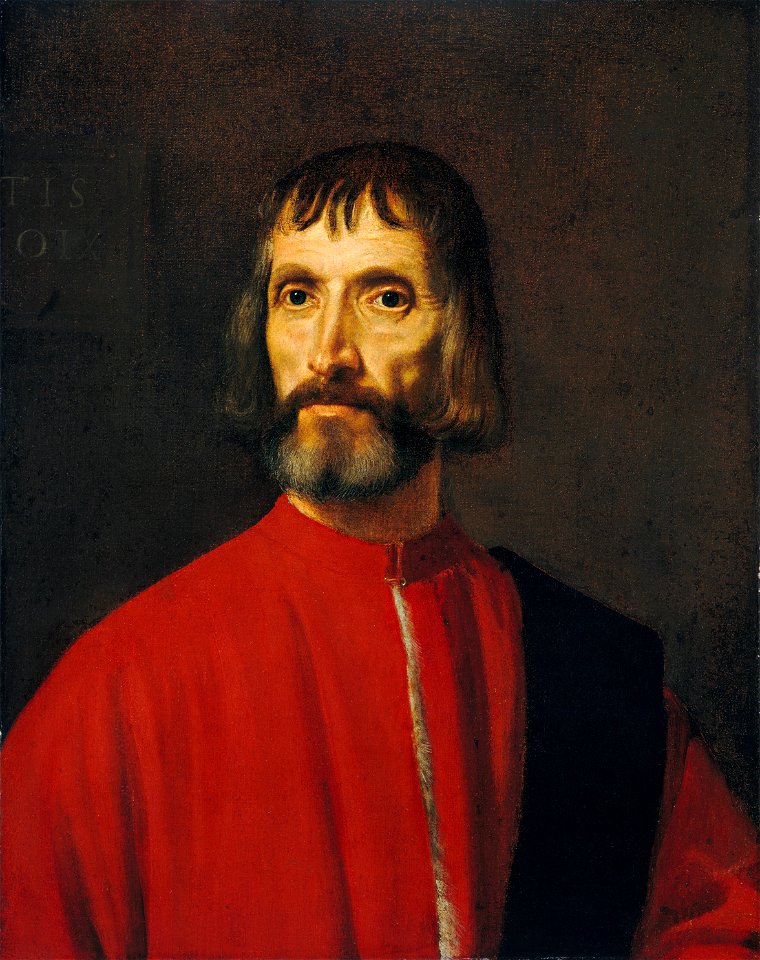 Tiziano, ritratto di andrea de franceschi washington