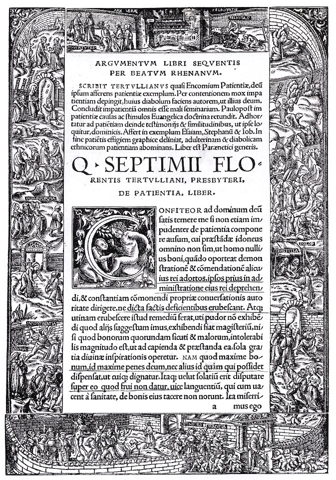 Title Page with the Tabula Cebetis, by Hans Holbein the Younger