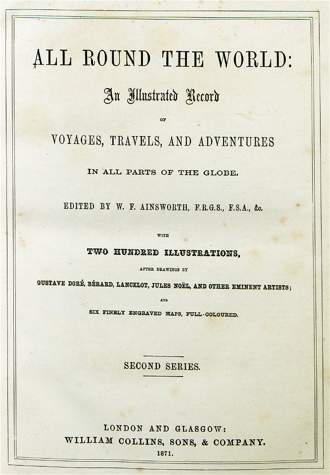 Title page of the second volume - Ainsworth William Francis - 1870