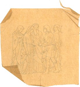 Tobias and the Angel Taking Leave of Raguel by Kunstwerkplaatsen Cuypers & Co. Cuypershuis 0682x