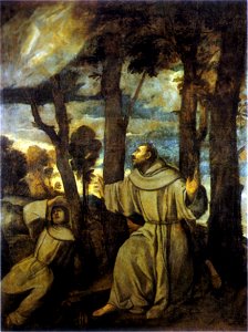 Tiziano, stimmate di san francesco, trapani