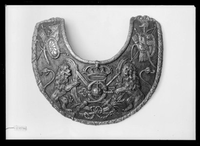 Tjänstetecken för officer, ringkrage. Sverige 1771-1792 - Livrustkammaren - 9492