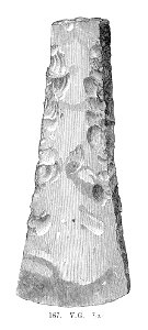 Tjocknackig flintyxa fr Ramberget, Hisingen, Göteborg (Montelius Minnen (1917) Fig167)