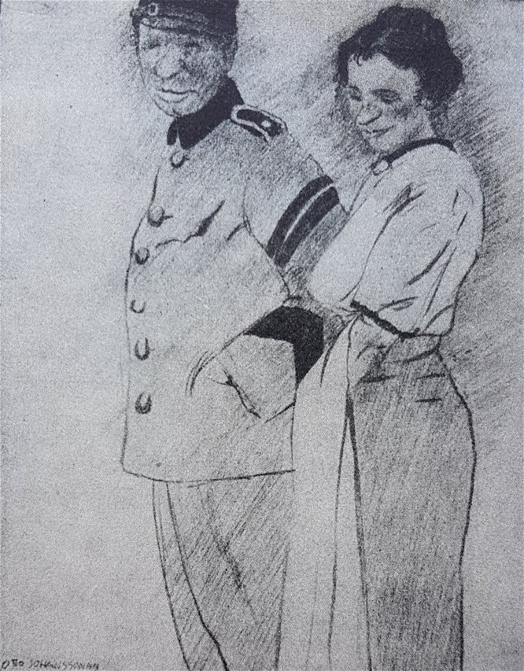 Tjänstgöring x Otto Johansson 1917