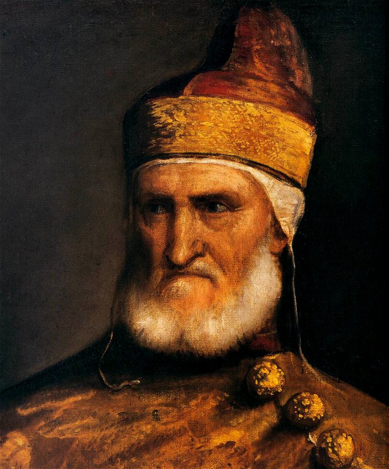 Titian - Portrait of Doge Andrea Gritti (detail) - WGA22957
