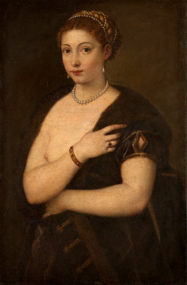 Tiziano Vecellio,called Titian - Girl in a Fur - Google Art Project