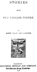 Title page-Stories Old English Poetry-1899-0009-0