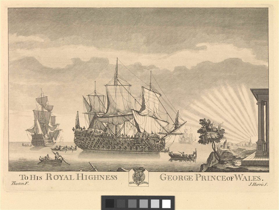 To His Royal Highness George Prince of Wales. Plate 19. Ships of 1721. 2 RMG PW7929