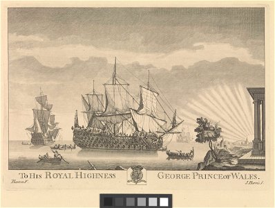 To His Royal Highness George Prince of Wales. Plate 19. Ships of 1721. 2 RMG PW7929